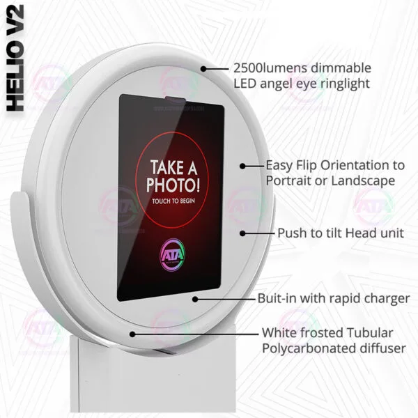 Helio V3 iPad Ringlight Photobooth with FREE cloud based Photobooth App - Image 3