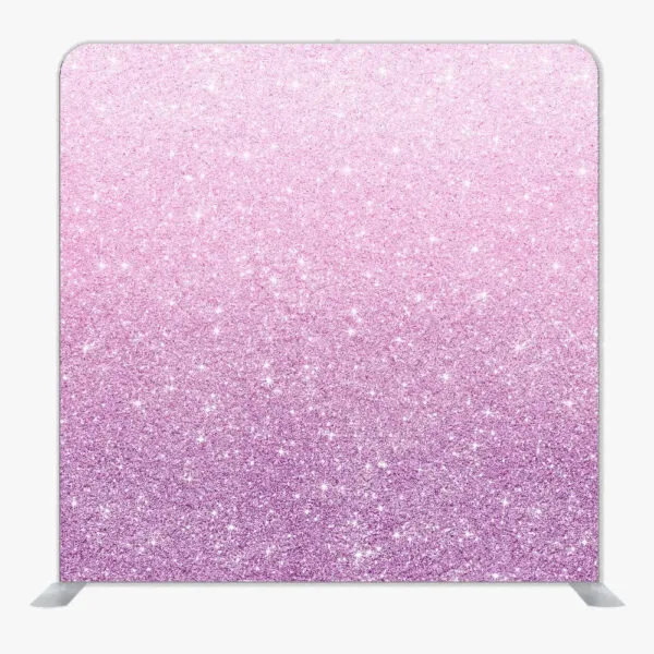 Pink Sparkle Single Sided Tension Fabric Backdrop Frame and Fabric Set