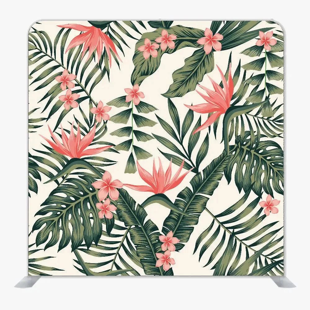 Coral Paradise Single Sided Tension Fabric Backdrop Frame and Fabric Set