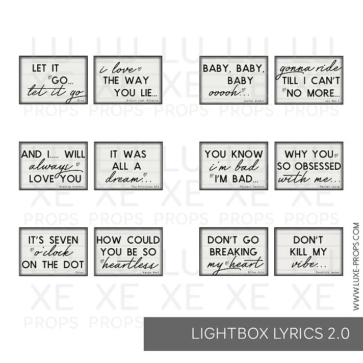 Lightbox Lyrics 2.0