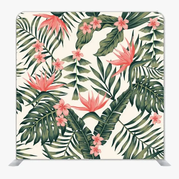 Coral Paradise Single Sided Tension Fabric Backdrop Frame and Fabric Set