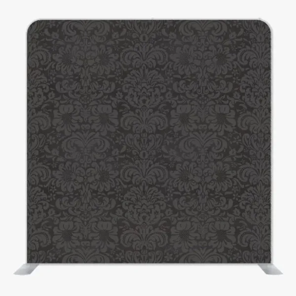 Gray Damask Single Sided Tension Fabric Backdrop Frame and Fabric Set