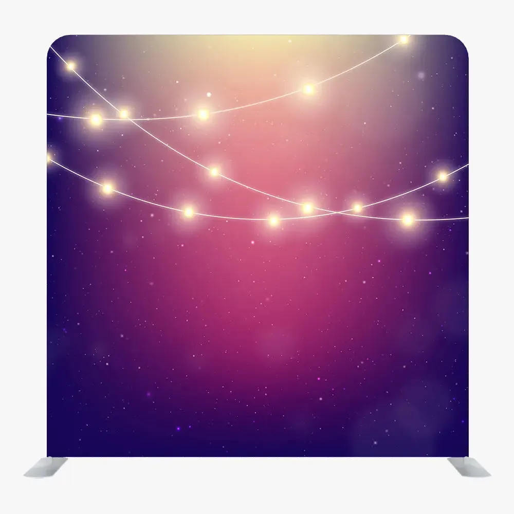 Plum Lights Single Sided Tension Fabric Backdrop Frame and Fabric Set